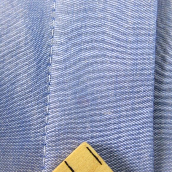 J McLaughlin Women's Button Up Blouse M Blue Dress Shirt Long Sleeve Casual 206 - Picture 5 of 9